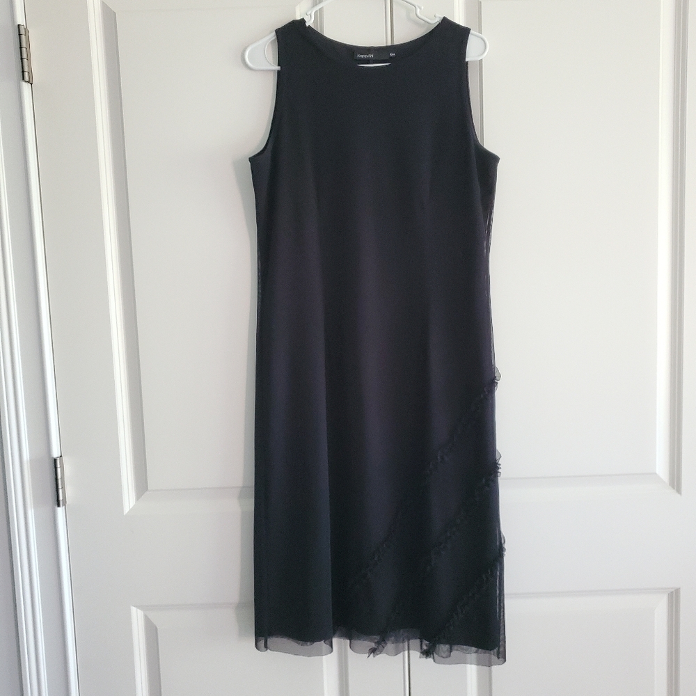 Kappahl Elegant Black Midi Cocktail Dress, Size 42/44 Date Night Wedding